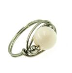  Rózsaszín mangano kalcit drótékszer gyűrű