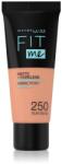 Maybelline New York Fit Me! Matte+Poreless pórusösszehúzó és mattító alapozó normál és olajos bőrre árnyalat 250 Sun Beige 30 ml