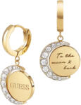 Guess Karika aranyozott fülbevaló medálokkal Moon Phases JUBE01192JWYG