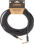 Cascha Professional Line Guitar Cable, Angled, Black, 9 m