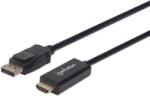 Manhattan 152679 video átalakító kábel 1, 8 M DisplayPort HDMI Fekete (152679) (152679)