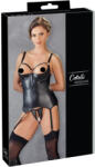 Cottelli Collection Bondage - fényes, mellemelős felső bilinccsel (fekete) (26321951021) - szexshop