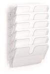 DURABLE Prospektustartó, fali, fekvõ, A4, DURABLE "FLEXIPLUS 6", áttetszõ (DB1700014401) - tutitinta