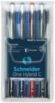 Schneider Rollertoll készlet, 0, 3 mm, SCHNEIDER One Hybrid C, 4 szín (TSCOHC03K4) (183194)