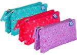 OXFORD Penar Oxford 2 Zip Floral, tip etui dublu, 2 fermoare, culori asortate 400159628 Penar