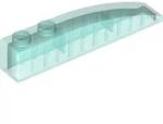 LEGO® 42022c15 - LEGO átlátszó világoskék lejtő 6 x 1 méretű, íves (42022c15)