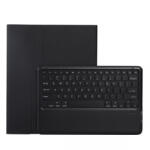 Apple iPad Air 13 2024 tablet fliptok, erősített, TPU, bluetooth-os billentyűzettel, stylus kivágással, fekete