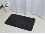 TENDANCE 7718N103 Memóriahabos fürdőszobaszőnyeg 50x80 cm fekete