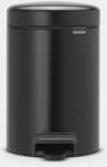 Brabantia 113321 Newlcon pedálos szemetes 3 l, matt fekete
