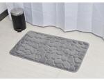TENDANCE 7718N183 Memóriahabos fürdőszobaszőnyeg 50x80 cm szürke