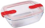 PYREX 279628 Cook & Heat üvegtál+műanyag tető 17x10 cm
