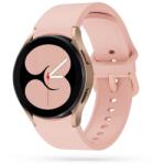Samsung Galaxy Watch FE okosóra szíj - púder pink szilikon szíj - tokgalaxis