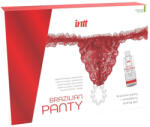INTT - Brazilian Red Panty With Pearls And Lubricating Gel 50ml