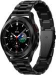 Samsung Galaxy Watch FE okosóra fémszíj - Spigen Modern Fit fekete fémszíj (20 mm szíj szélesség) - tokgalaxis