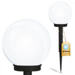 Lumileds LED napelemes kerti lámpa ATRIS szegecses fehér golyós 10cm LUMILED (LUMSOL1010)