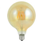 Polux E27 G125 LED izzó 4W = 18W 320lm 2000K 360° GOLDLUX izzószál (SANLD0234)