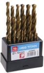 FESTA titán fúrószár készlet fémhez, 19db-os, HSS (L20320)