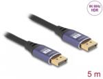 Delock Cablu Displayport 8K60Hz/4K240Hz T-T 5m Negru/Mov, Delock 80603 (80603)