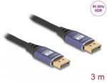 Delock Cablu Displayport 8K60Hz/4K240Hz T-T 3m Negru/Mov, Delock 80602 (80602)