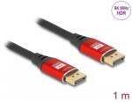 Delock Cablu Displayport 8K60Hz/4K240Hz T-T 1m Negru/Rosu, Delock 80604 (80604)