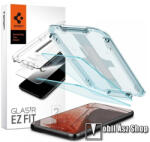 Spigen SAMSUNG Galaxy S22 5G (SM-S901), SPIGEN EZ FIT üvegfólia, 2db, 0.2mm, 9H, betekintés ellen véd (AGL04151)