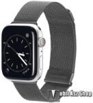 DUX DUCIS okosóra milánói szíj - SZÜRKE - fém ötvözet, mágneses - APPLE Watch Series 1/2/3 38mm / 4/5/6/SE 40mm / 7/8/9 41mm
