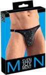 Svenjoyment - strasszos férfi tanga (fekete) (21115861711)