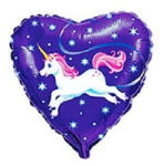 Flexmetal UNIKORNIS, szív, FÓLIA LUFI