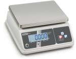 KERN WTB 3K-3NM (3000g/1g) HACCP kompatibilis IP65 digitális asztali mérleg ellenőrző mérés, adapter, opcionális akkumulátor, hitelesíthető (WTB 3K-3NM)