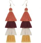 HARAHU QU-32608 Fülbevaló - Narancssárga KP32608