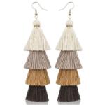 HARAHU QU-32602 Fülbevaló - Barna KP32602