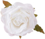 Valex Decor Rózsa selyemvirág fej, 8cm - Fehér (AF120-01)