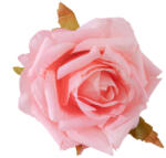 Valex Decor Rózsa selyemvirág fej, 8cm - Világos rózsaszín (AF120-06)