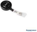 DJOIS Kihúzható patentos azonosítókártya-tartó, fekete, DJOIS (TF200518) - kecskemetirodaszer