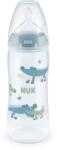 Nuk Шише със силиконов биберон NUK - First Choice, TC, 360 ml, 6 - 18 месеца, Синьо (10216248-Син)