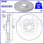 DELPHI Tarcza Hamulcowa Przod (bg9336c)