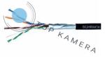 Schrack kábel, F/UTP Cat. 5e, HSEKF424E3, 4x2xAWG24, kültéri PE, fekete, doboz (HSEKF424E3)