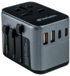Verbatim Utazó adapter, univerzális, USB-A(QC 3.0)/USB-C(PD30W)2xUSB, VERBATIM UTA-03 (49545)