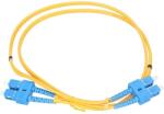 Extralink PATCHCORD SC/UPC-SC/UPC SM G. 652D DUPLEX 3M cablu InfiniBand/fibră optică FTTH Galben (EX.15456)