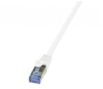 LogiLink Cablu Patchcord Logilink CQ4022S, S/FTP, Cat6a, 0.5m, alb (CQ4022S)