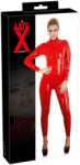 Late X LATEX - hosszúujjú női overál (piros) - szexshop - 61 495 Ft