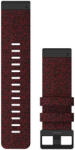 Garmin Curea Garmin QuickFit 26mm, nailon, roșu, cataramă neagră (Fenix 7X/6X/5X, Tactix)