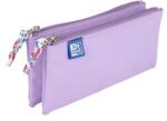 OXFORD Penar Oxford 2 Zip Floral Pastel, tip etui dublu, 2 fermoare, culoare lila 400159610 Penar