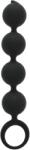 Passion Labs Bile Anale Lovely Beads, Silicon, Negru, 15 cm, Passion Labs, Sensations