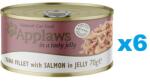 Applaws Cat Tonhal és lazac zselében 6x70g