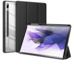  Tablettok Samsung Galaxy Tab S7 FE (SM-T730, SM-T733, SM-T736B) - DUX DUCIS TOBY fekete ütésálló tok, ceruza tartóval