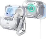 Airpods Pro 2 tartó: ESR CYBER HALOLOCK MAGSAFE AirPods Pro 2 tartó - fehér, karabinerrel - tokgalaxis