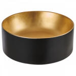 INVENA Keto kerámia mosdótál 41, 5 cm, PVD és Waterplating bevonattal, fekete /arany CE-14-017-C (CE-14-017-C)