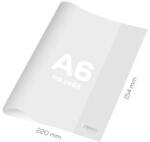 JUNIOR Jegyzetfüzet borító A6 PVC 220x154 mm, vastag 120 mikron / átlátszó, 1 db