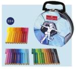 Faber-Castell Filc készlet 33db-os FABER Connector+kiegészítők Focis tárolóban (155538)